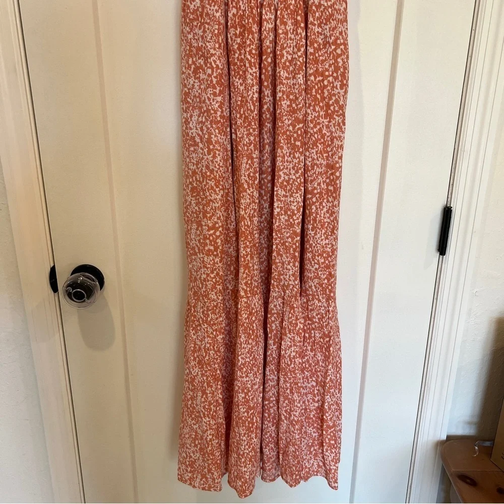 NWT Abercrombie & Fitch Ruched Crinkle Maxi Dress